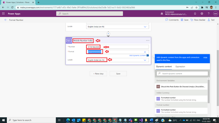 Format Number in Power Automate